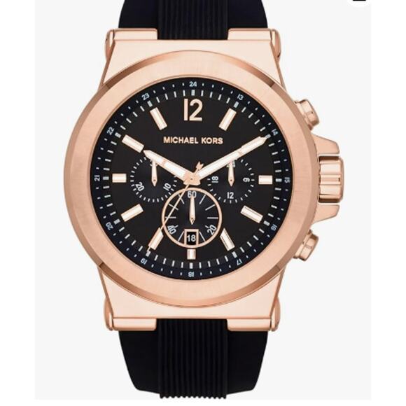 Michael Kors MK8184 Classic Chronograph Black Dial Analog Quartz Men's Watch NEW - Picture 4 of 5